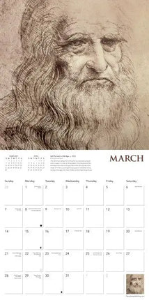 Flame Tree Leonardo da Vinci Kalender 2027