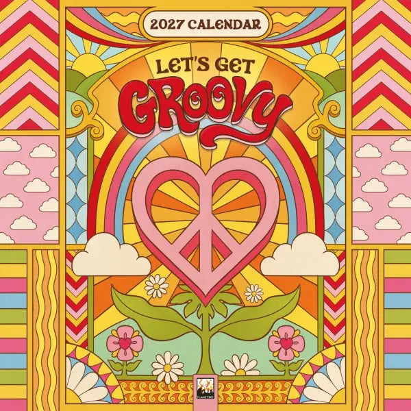 Flame Tree Let's Get Groovy Kalender 2027 Mini