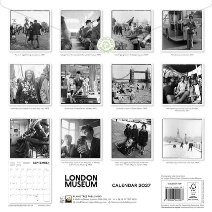 Flame Tree London Museum Kalender 2027