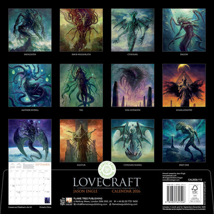 Flame Tree Lovecraft by Jason Engle Kalender 2026