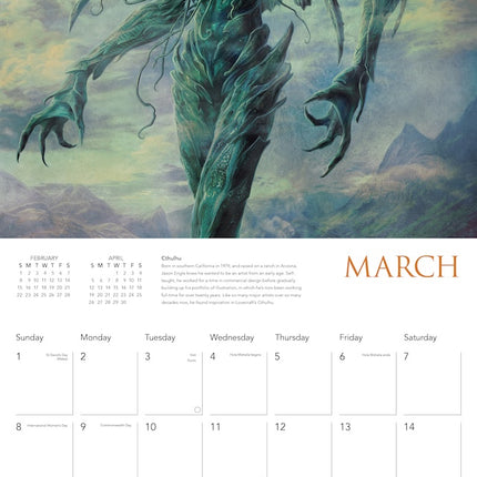 Flame Tree Lovecraft by Jason Engle Kalender 2026