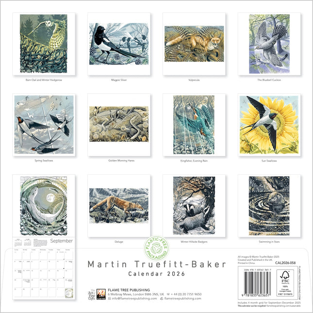 Flame Tree Martin Truefitt-Baker Kalender 2026