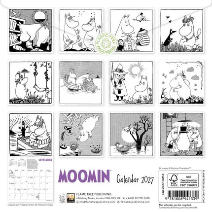Flame Tree Moomin Kalender 2027 Mini