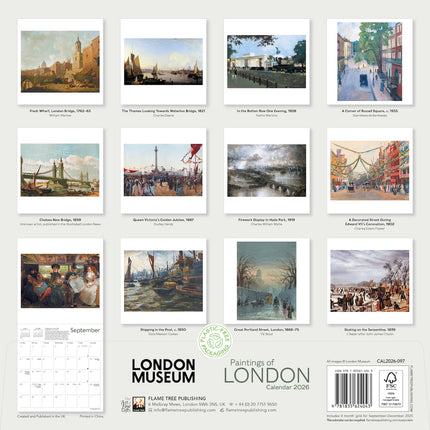 Flame Tree Paintings Of London Kalender 2026