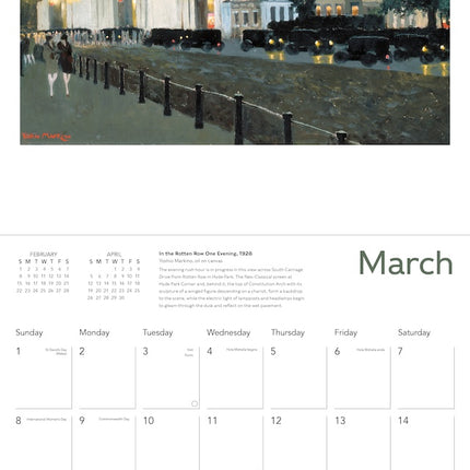Flame Tree Paintings Of London Kalender 2026