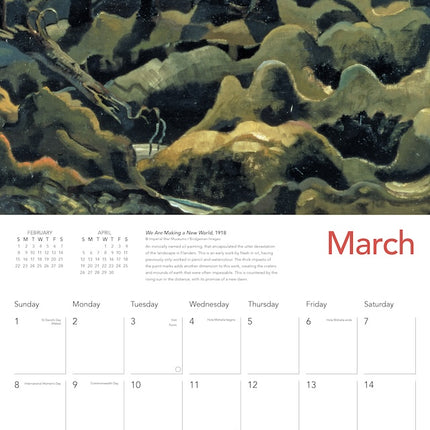 Flame Tree Paul Nash Kalender 2026