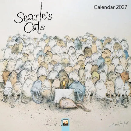 Flame Tree Ronald Searle's Cats Kalender 2027 Mini