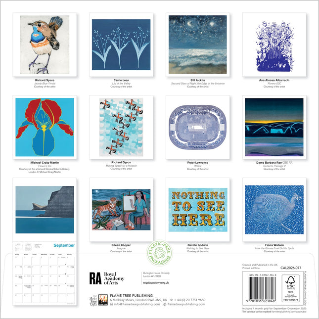 Flame Tree Royal Academy of Arts Kalender 2026