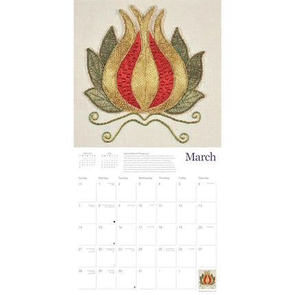Flame Tree Royal School of Needlework Kalender 2027
