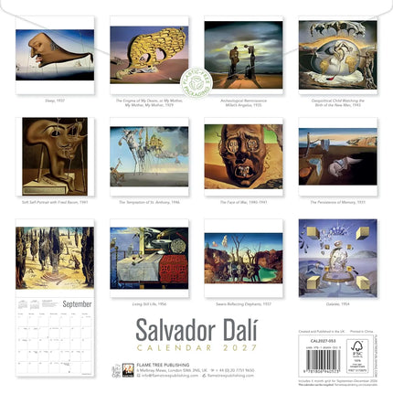 Flame Tree Salvador Dalí Kalender 2027