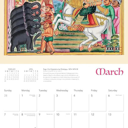 Flame Tree Science of Elephants Kalender 2027