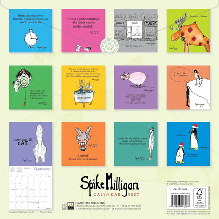 Flame Tree Spike Milligan Kalender 2027