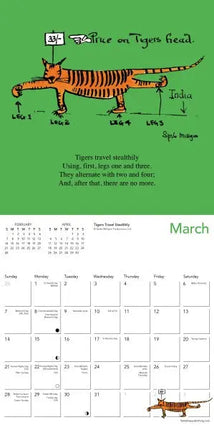 Flame Tree Spike Milligan Kalender 2027 Mini