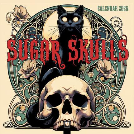 Flame Tree Sugar Skulls Kalender 2026