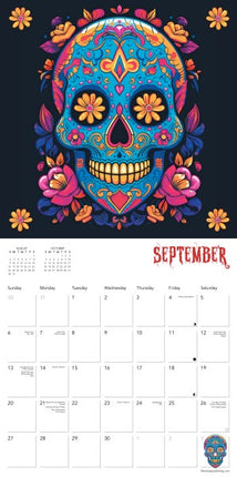 Flame Tree Sugar Skulls Kalender 2026