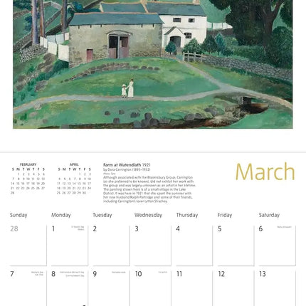 Flame Tree Tate: Bloomsbury Group Kalender 2027
