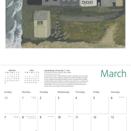 Flame Tree Tate: St Ives Artists Kalender 2027