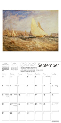 Flame Tree Tate: Turner and Constable Kalender 2026