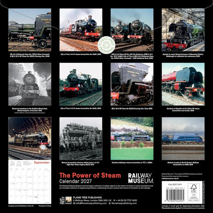 Flame Tree The Power of Steam Kalender 2027