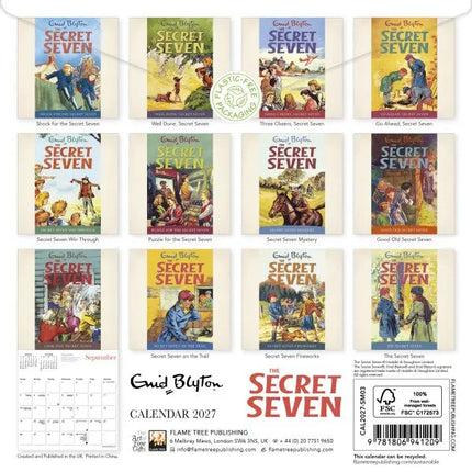 Flame Tree The Secret Seven Kalender 2027 Mini
