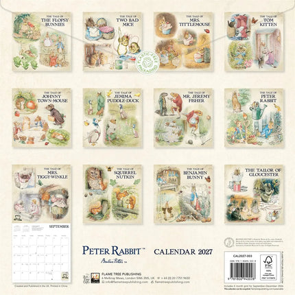 Flame Tree The World of Peter Rabbit Kalender 2027