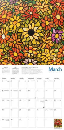 Flame Tree Tiffany Kalender 2026