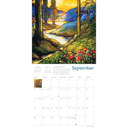 Flame Tree Tiffany Kalender 2027