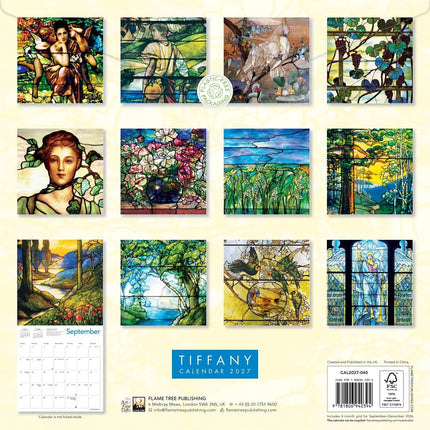 Flame Tree Tiffany Kalender 2027