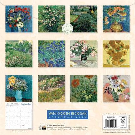 Flame Tree Vincent van Gogh Blooms Kalender 2027