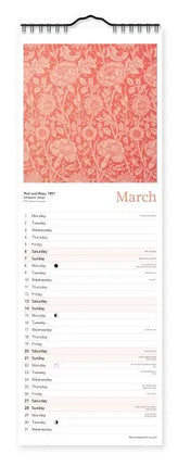Flame Tree William Morris Slimline Kalender 2027