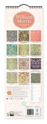 Flame Tree William Morris Slimline Kalender 2027