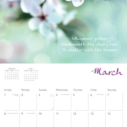 Flame Tree Zen Art & Poetry Kalender 2026