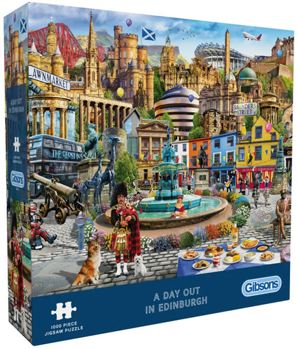 Gibsons A Day Out in Edinburgh Puzzel 1000 Stukjes