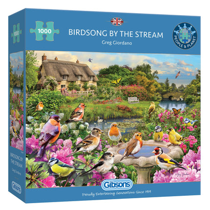 Gibsons Birdsong by the Stream Puzzel 1000 Stukjes