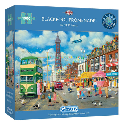 Gibsons Blackpool Promenade Puzzel 1000 Stukjes