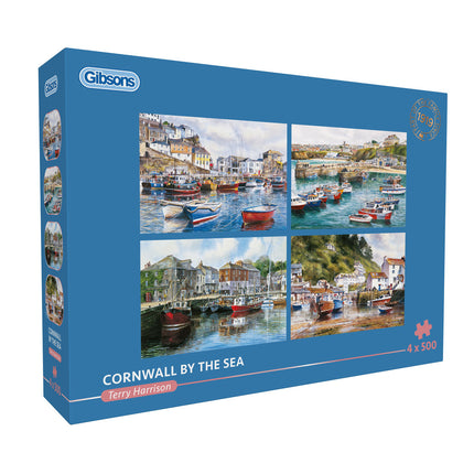 Gibsons Cornwall by the Sea Puzzel 4x 500 Stukjes