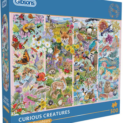 Gibsons Curious Creatures Puzzel 500 Stukjes