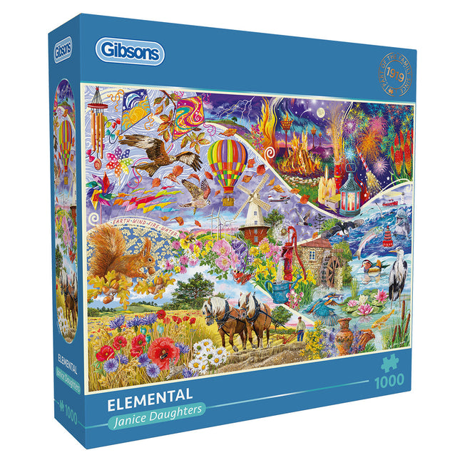 Gibsons Elemental Puzzel 1000 Stukjes