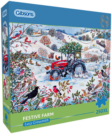 Gibsons Festive Farm Puzzel 250XL Stukjes