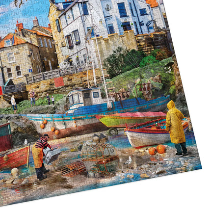 Gibsons Fishermen at Robin Hood's Bay Puzzel 1000 Stukjes