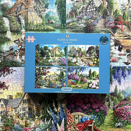Gibsons Flora & Fauna Puzzel 4x 500 Stukjes