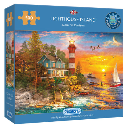 Gibsons Lighthouse Island Puzzel 500 Stukjes