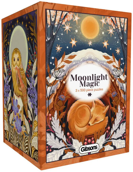 Gibsons Moonlight Magic Puzzel 3 x 500 Stukjes