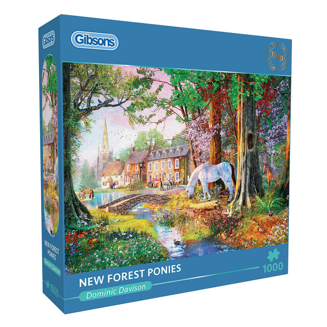 Gibsons New Forest Ponies Puzzel 1000 Stukjes