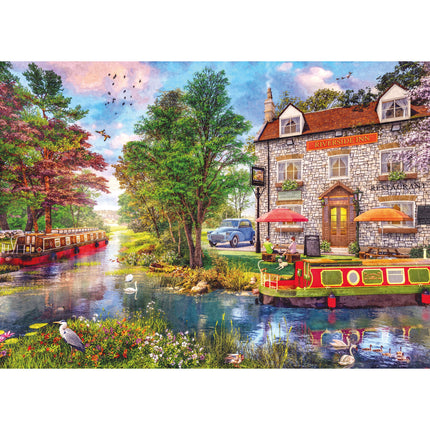 Gibsons Riverside Inn Puzzel 1000 Stukjes