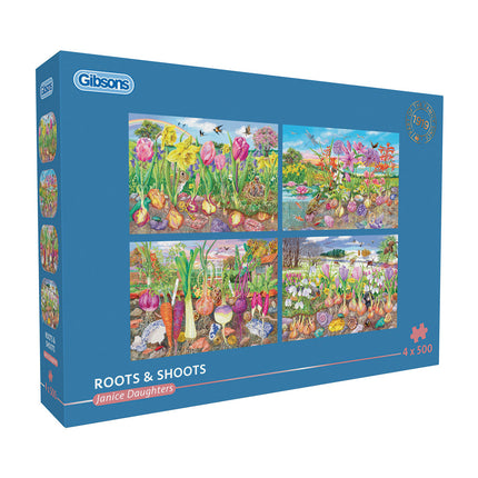 Gibsons Roots and Shoots Puzzel 4x 500 Stukjes