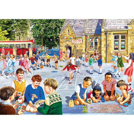 Gibsons School Days Puzzel 4x 500 Stukjes