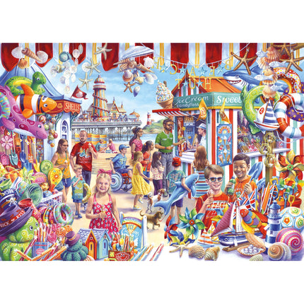 Gibsons Seaside Souvenirs Puzzel 1000 Stukjes