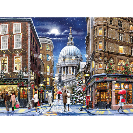 Gibsons St Paul’s at Christmas Puzzel 1000 Stukjes