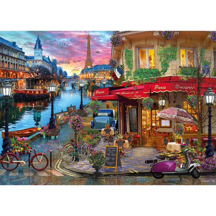 Gibsons Sunset on the Seine Puzzel 1000 Stukjes